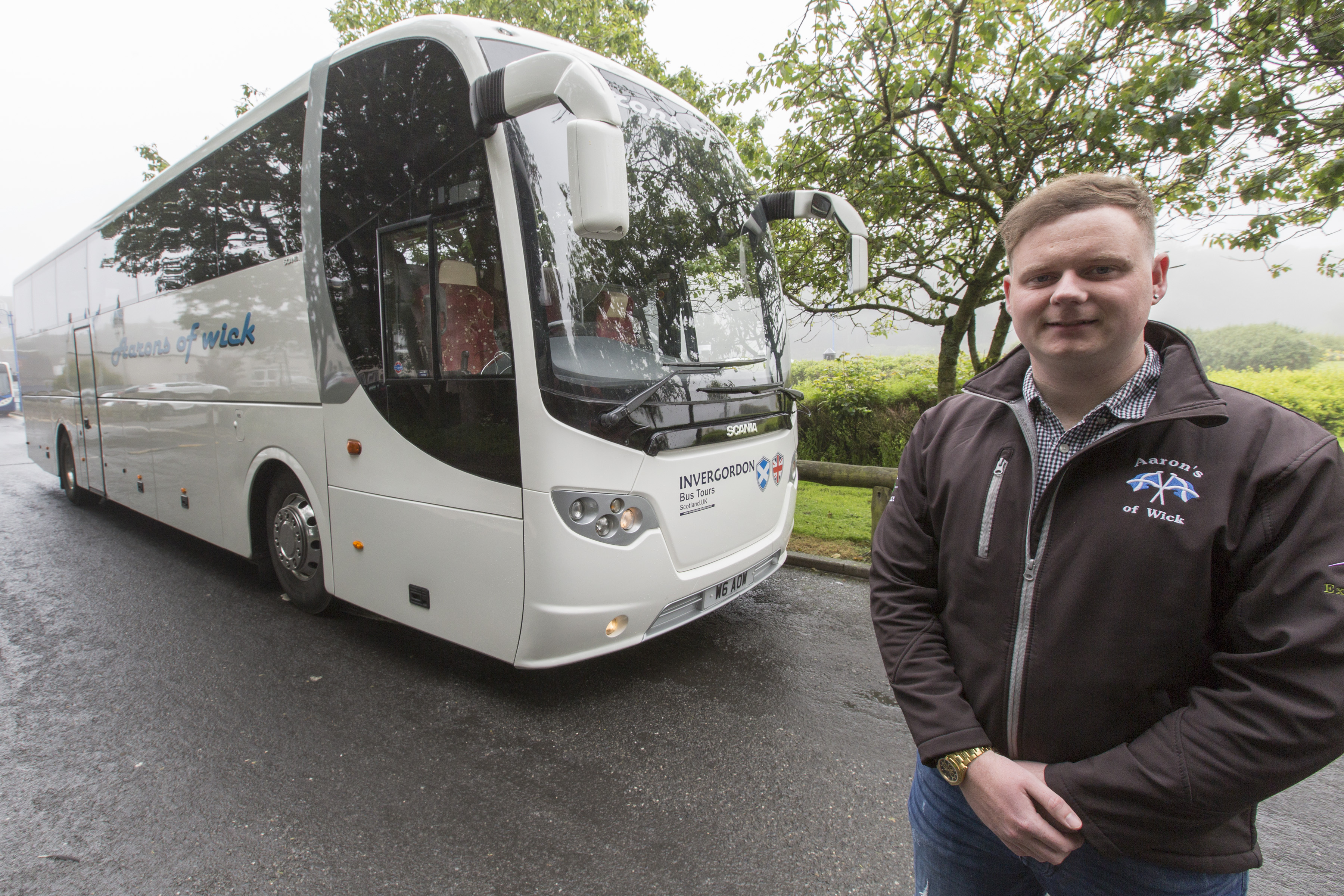 Wick man Aaron Wilson, who plans to start a new Caithness to Inverness bus service in September. Photo: Robert MacDonald/Northern Studios