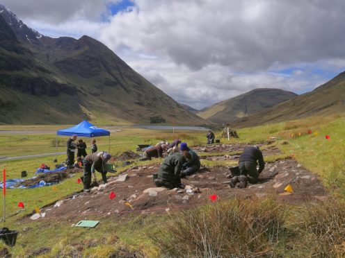 National Trust for Scotland volunteers on a recent dig