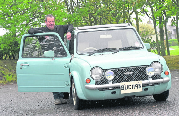 James Buchan's Nissan Pao in Fraserburgh.
Picture by Heather Fowlie.