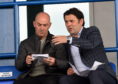 Cove Rangers boss Paul Hartley (right) and assistant Gordon Young.