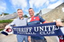 Turriff United manager Kris Hunter, left, and assistant manager Graeme Mathieson.