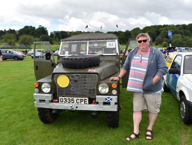 David Hemingway with his Land Rover, Lightweight.

Picture by Scott Baxter