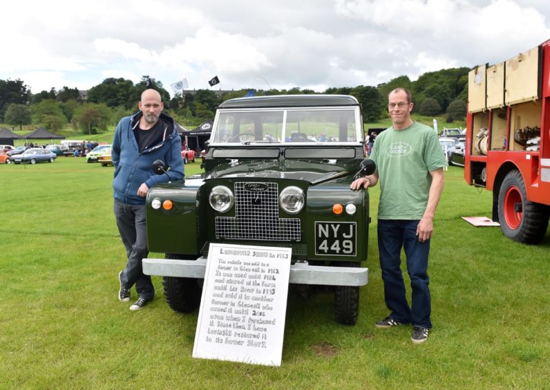 Brian Greig and Dave Meek with a 1962 Land Rover Series 2a

Picture by Scott Baxter