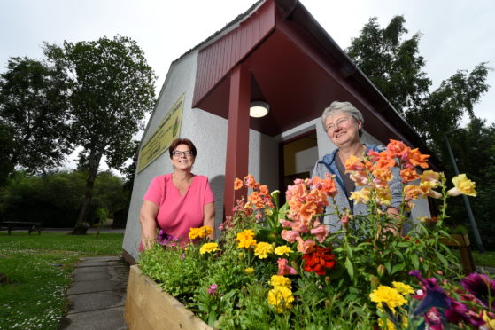 Community Out West Trust member and cleaner of the toilets, Carole MacIver and on the right is company director Mary Peart.