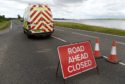 The scene on the A9 near Alness. Picture by Sandy McCook.