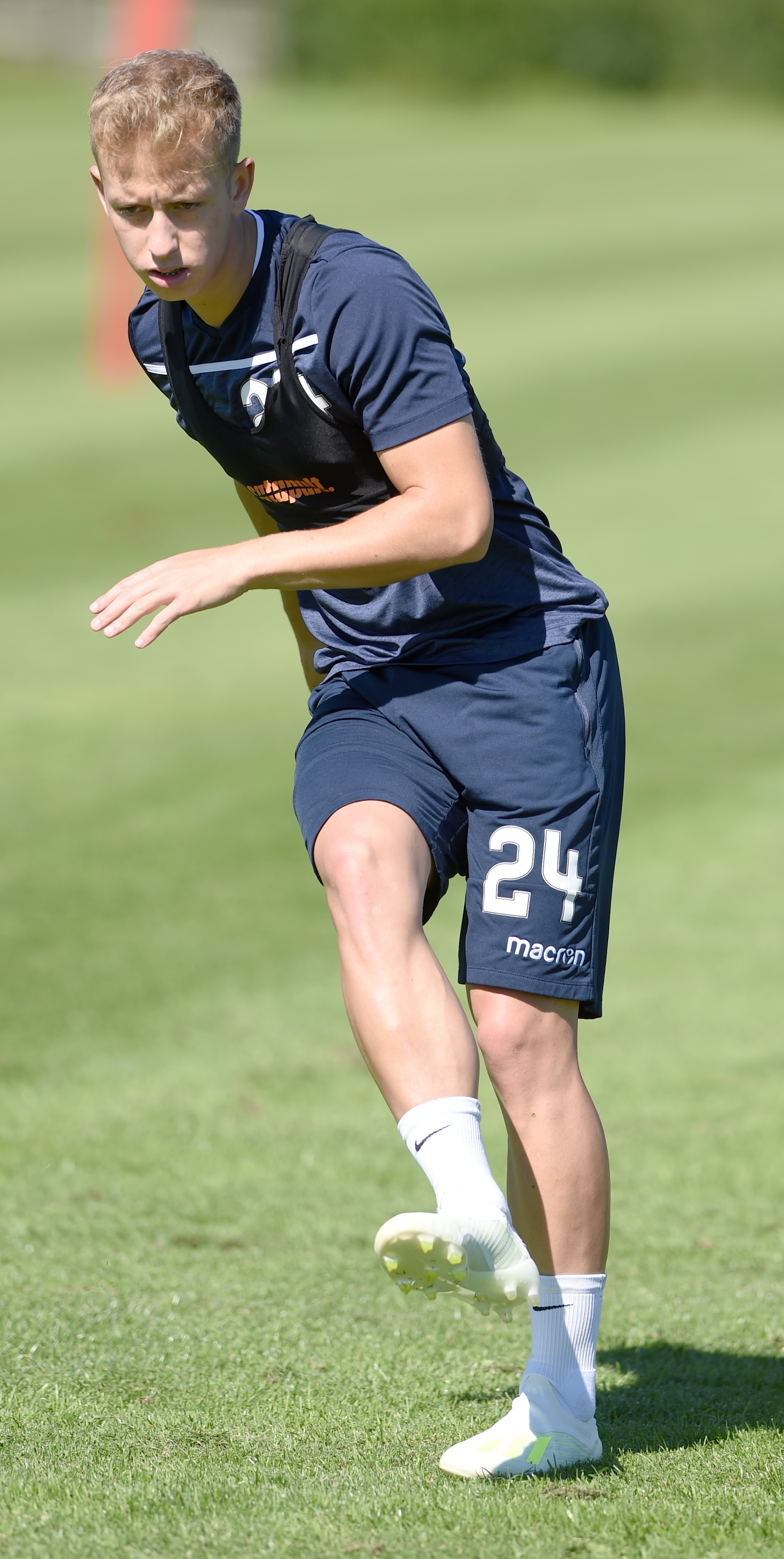 Picture by SANDY McCOOK  27th June '19
Ross County in pre season training.  Harry Paton.