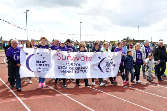 Relay for Life at Catto Park in Peterhead.