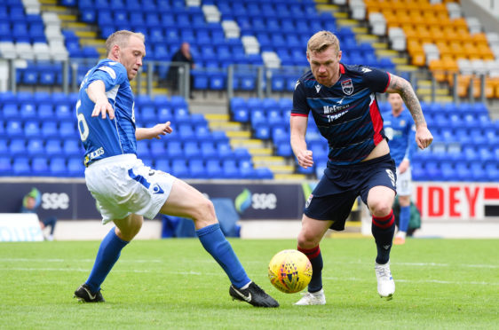 Billy McKay scored twice for Ross County at McDiarmid Park