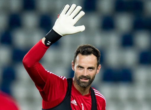 Aberdeen goalkeeper Joe Lewis.