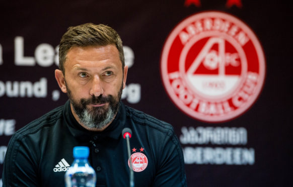 Aberdeen Manager Derek McInnes.