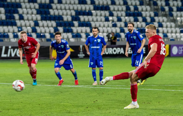 Sam Cosgrove equalised from the spot in Georgia.