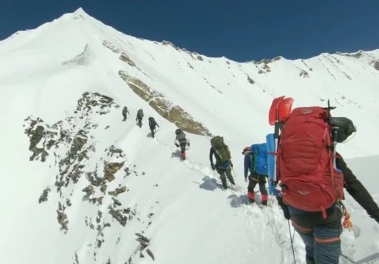 A still taken from haunting footage released by the Indo-Tibetan Border Police