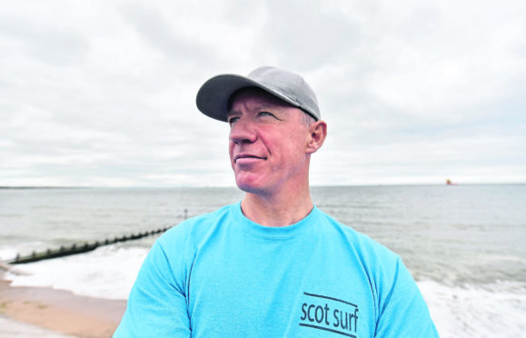 Campbell Scott runs the Scot Surf School based on Aberdeen beach. Picture by Scott Baxter