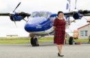 Tish MacKinnon at Tiree Airport where she has worked for more than 40 years.