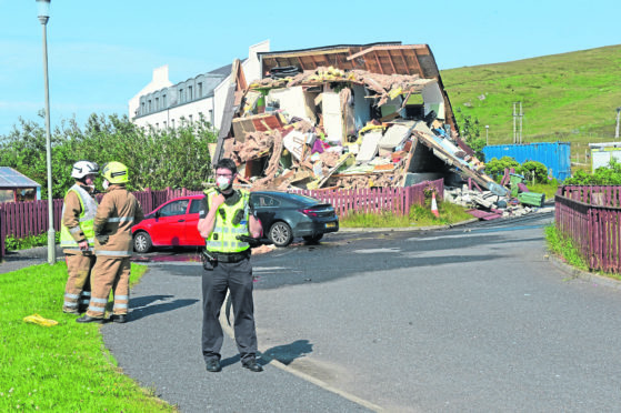 The house in Brae. Picture by Dave Donaldson