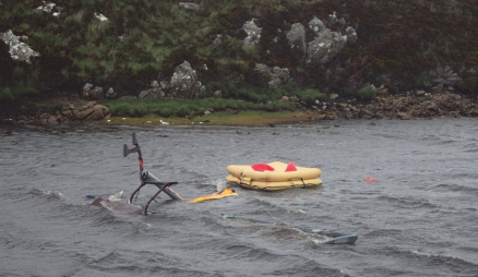 The scene in Loch Scadavay at the time