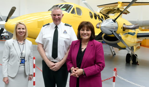 (L-R) Pauline Howie, CEO, Paul Basset, director of national operations and Jeane Freeman.