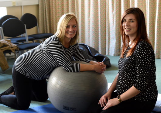 Laura Beattie, left and Jordan Cooper. 
Picture by Jim Irvine