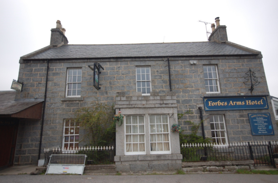 The Forbes Arms Hotel at the Bridge of Alford is currently closed