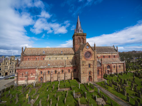 St Magnus Cathedral in Kirkwall, Orkney.