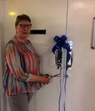 Jackie Knight re-opened the x-ray department at the Lawson Memorial Hospital