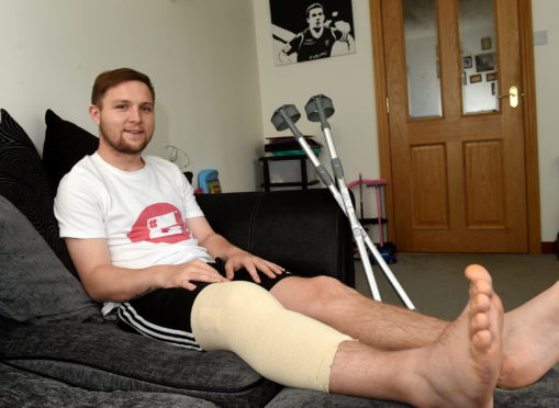Highland League footballer, Dane Ballard has thanked those who donated more than £6,000 so he could have career-saving surgery.