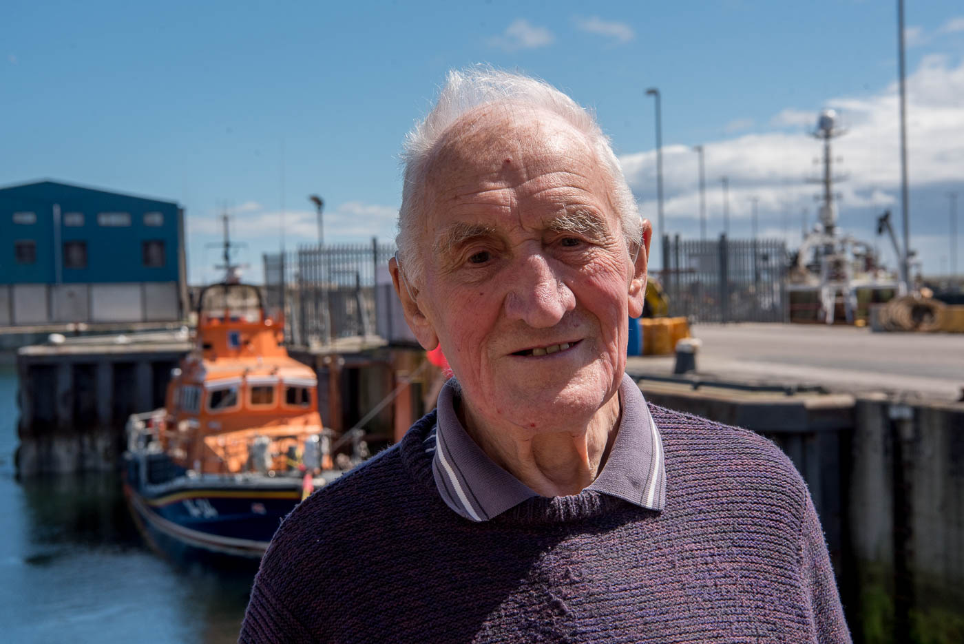 Jack Provan is celebrating 60 years of involvement with the Fraserburgh RNLI