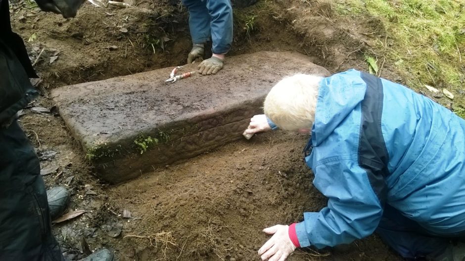 The detailed stone was uncovered by archaeologists during a dig on an early Christian church site in Easter Ross