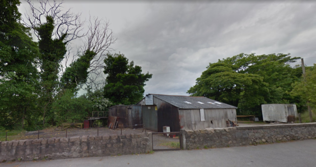 The former workshop space and shed has been disused for years