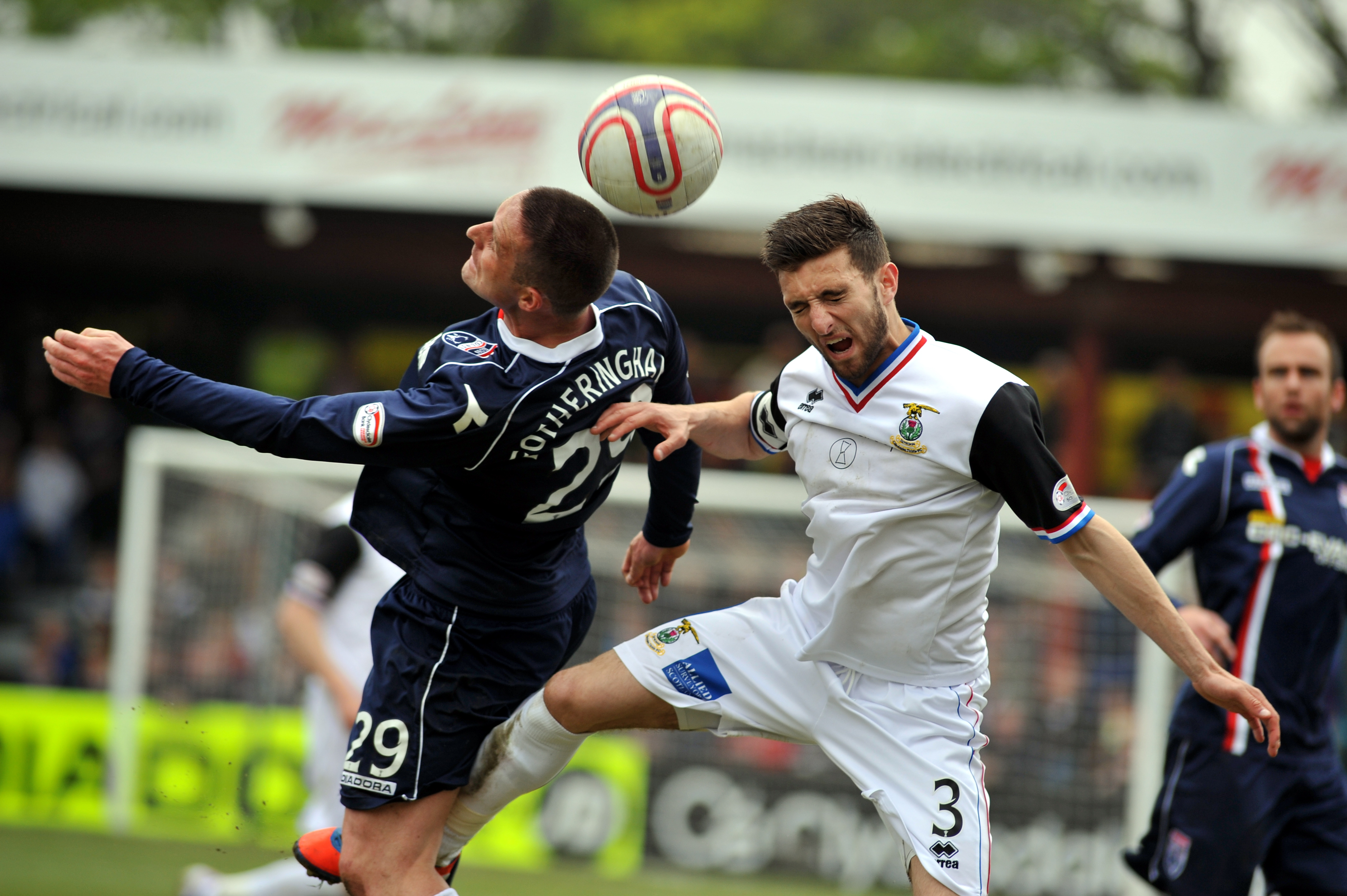 Ross County v Inverness Caledonian Thistle. Ross County's, Mark Fotheringham, left, and Caley Thistle's Graeme Shinnie, right.
Picture by Gordon Lennox