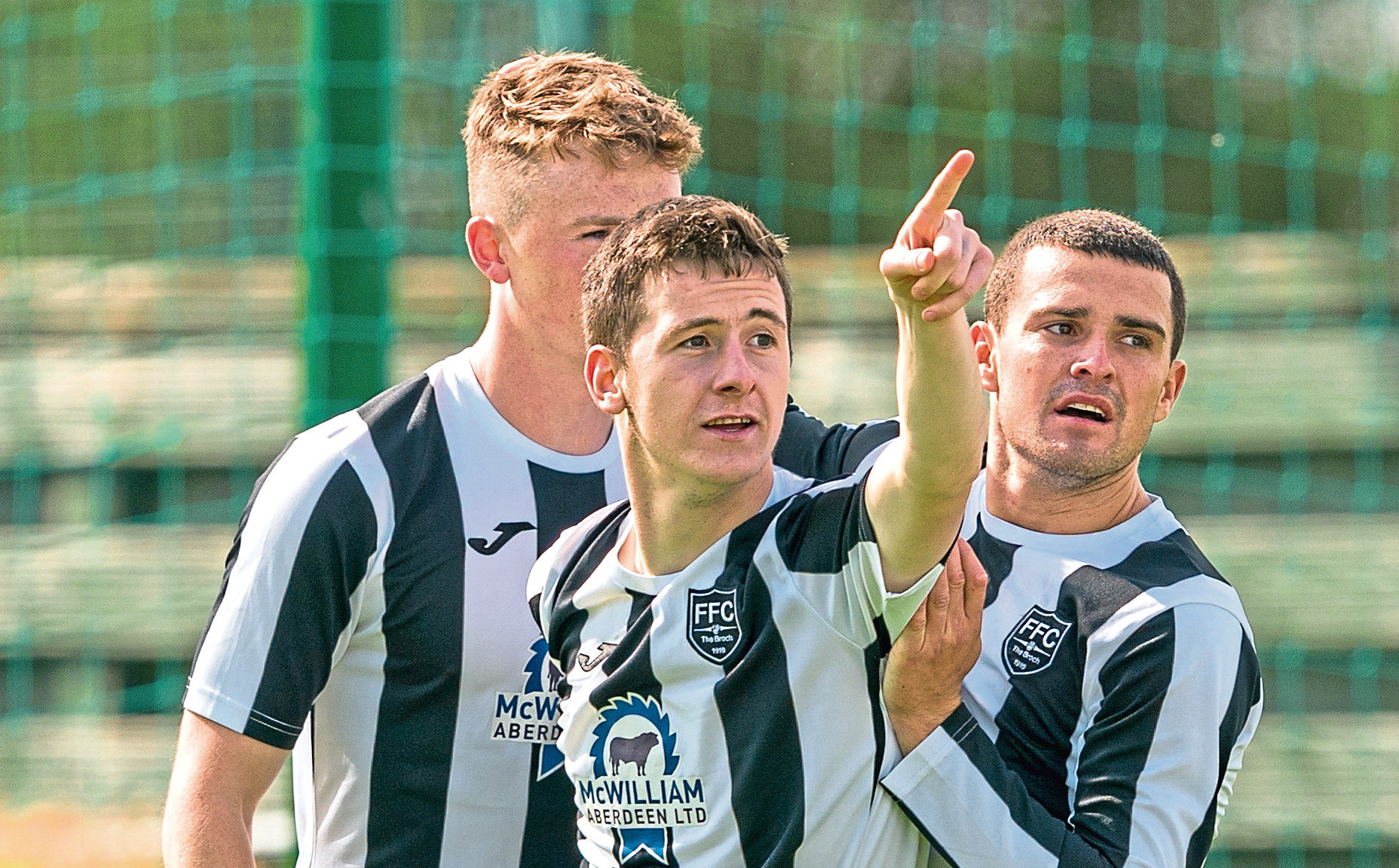 Fraserburgh Sean Butcher celebrates his goal.