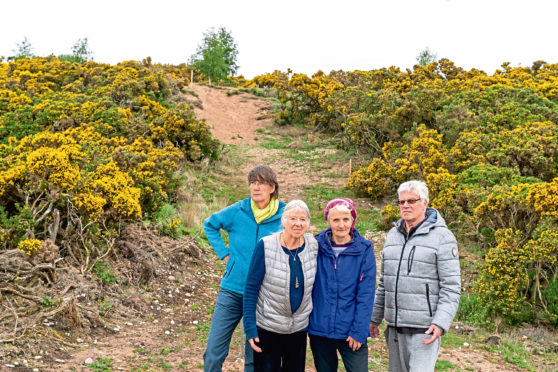 L-R: Annie Crawford, Jill Denton, Daphne Francis and John Atkinson.