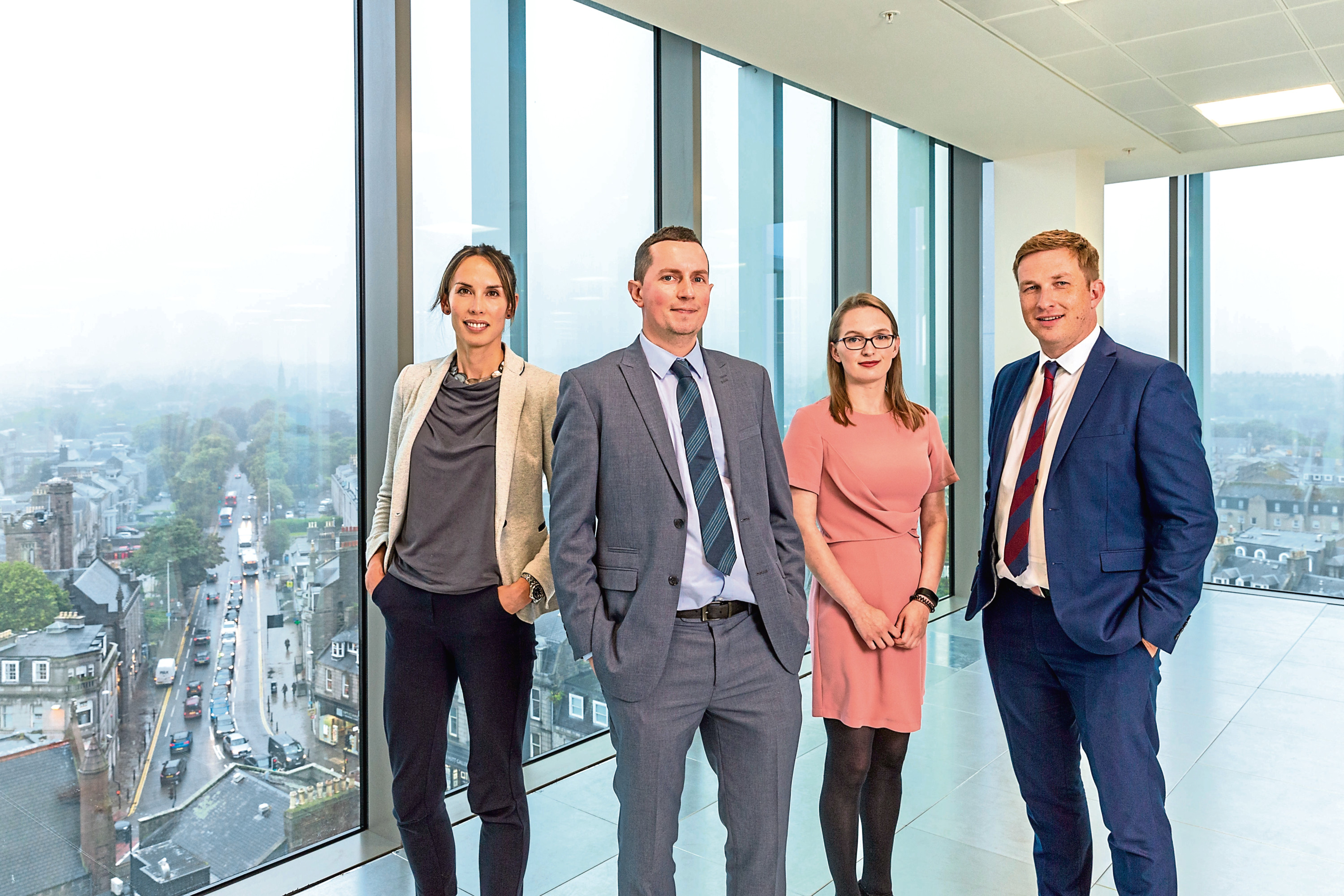 CbRE’s team handling business rates revaluation appeals. from left, moira Gordon, brian Rogan, kirsty Gordon and derren mcRae