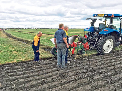 David Carnegie, Andrew Mitchell Snr and Scottish coach Alistair Brown, who is one of the judges, are looking forward to the 66th World Ploughing Championships.