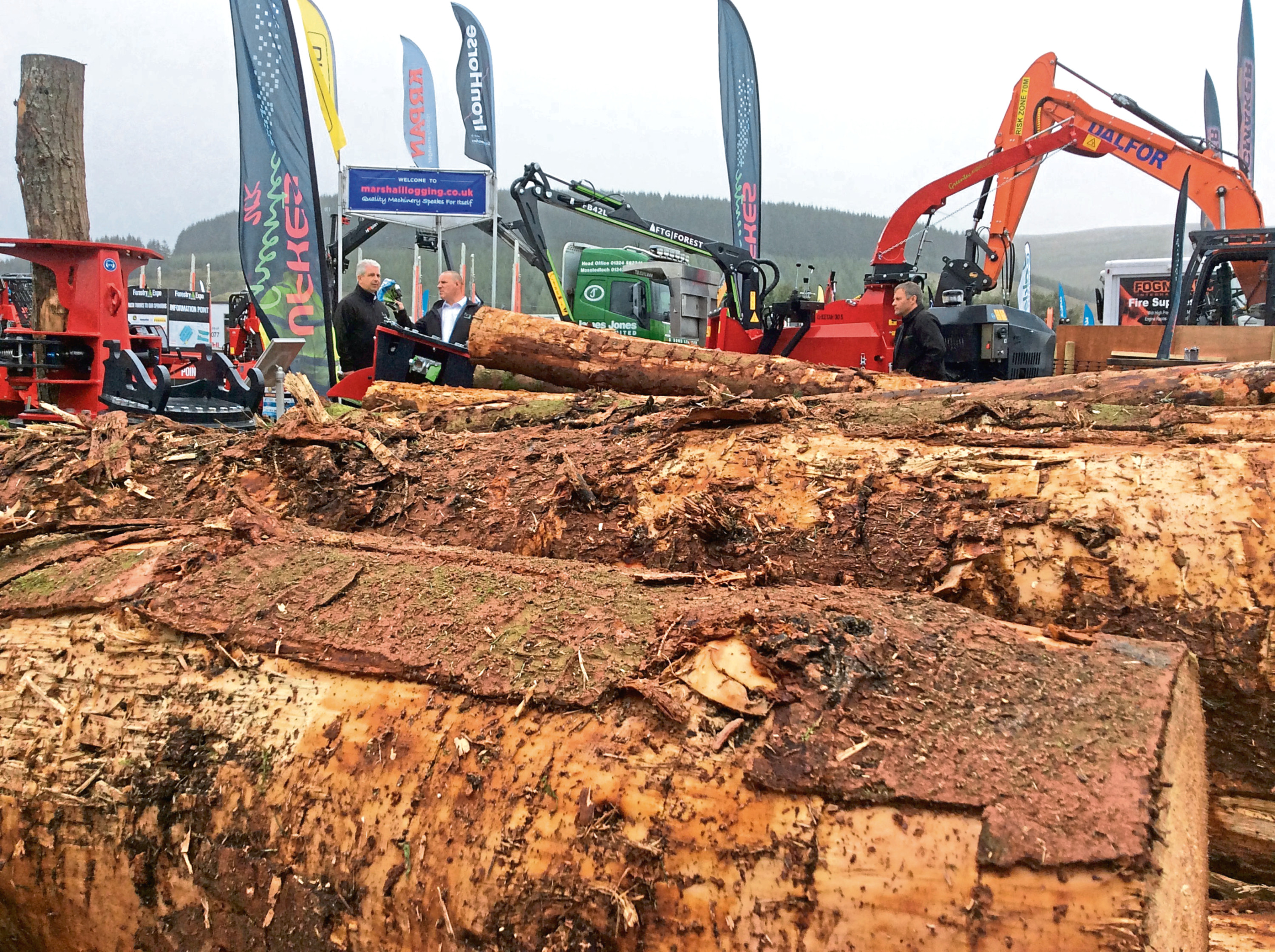 The latest equipment and ideas were on show at Forestry Expo in South Lanarkshire. Photograph by Mike Assenti