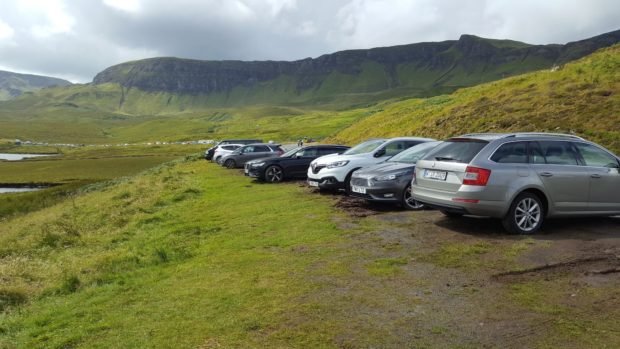 Parking at places, such as Storr, have caused concern to landowners.