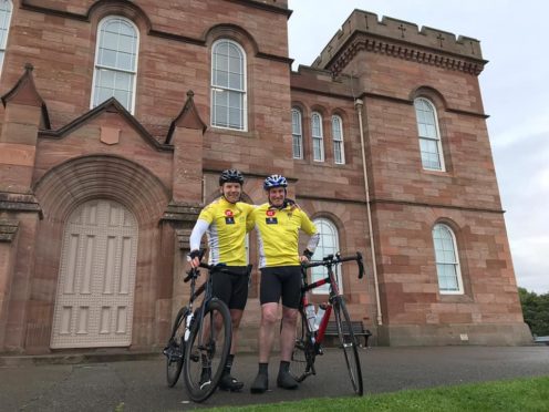 Ewan MacDonald and Gavin Johnston departed Inverness on Wednesday with the aim of completing the 516 mile route in under their targeted time of 40 hours