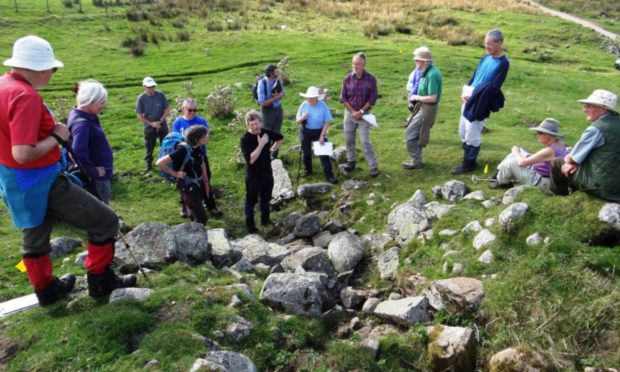 NOSAS members at Limekiln, Glen Banchor.