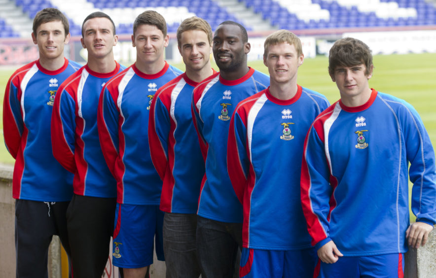 Tansey was one of seven signings for ICT in the summer of 2011, alongside (left to right): Tom Aldred, Josh Meekings, Andrew Shinnie, Gregory Tade, Billy McKay and Aaron Doran.