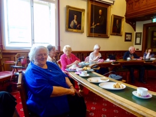 Contact the Elderly guests enjoy afternoon tea at Inverness Town House