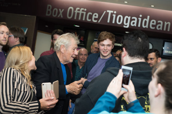 Sir Ian McKellen visited Eden Court, where he helped the arts centre raise over £30k to benefit children across the Highlands