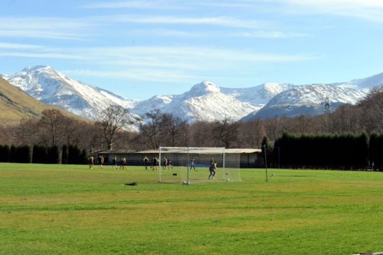 Fort William's ground at Claggan Park.