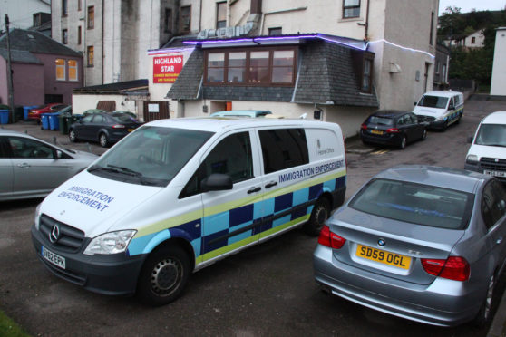 Immigration Enforcement at the Highland Star Fort William