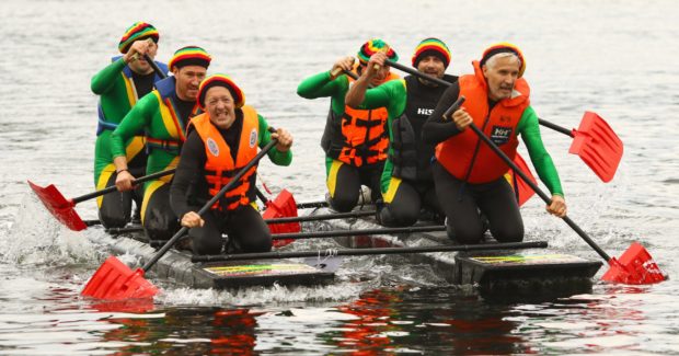 Oban Annual Raft Race.
