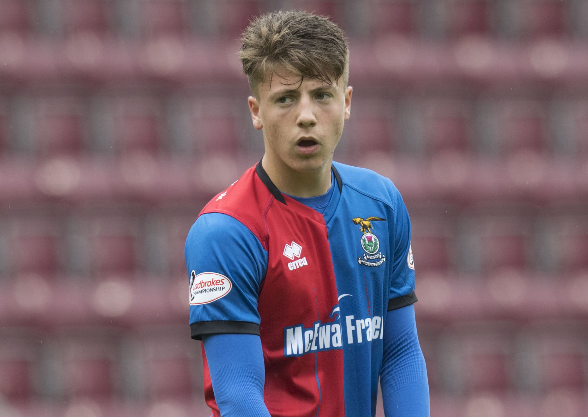 Daniel MacKay in action for Inverness.