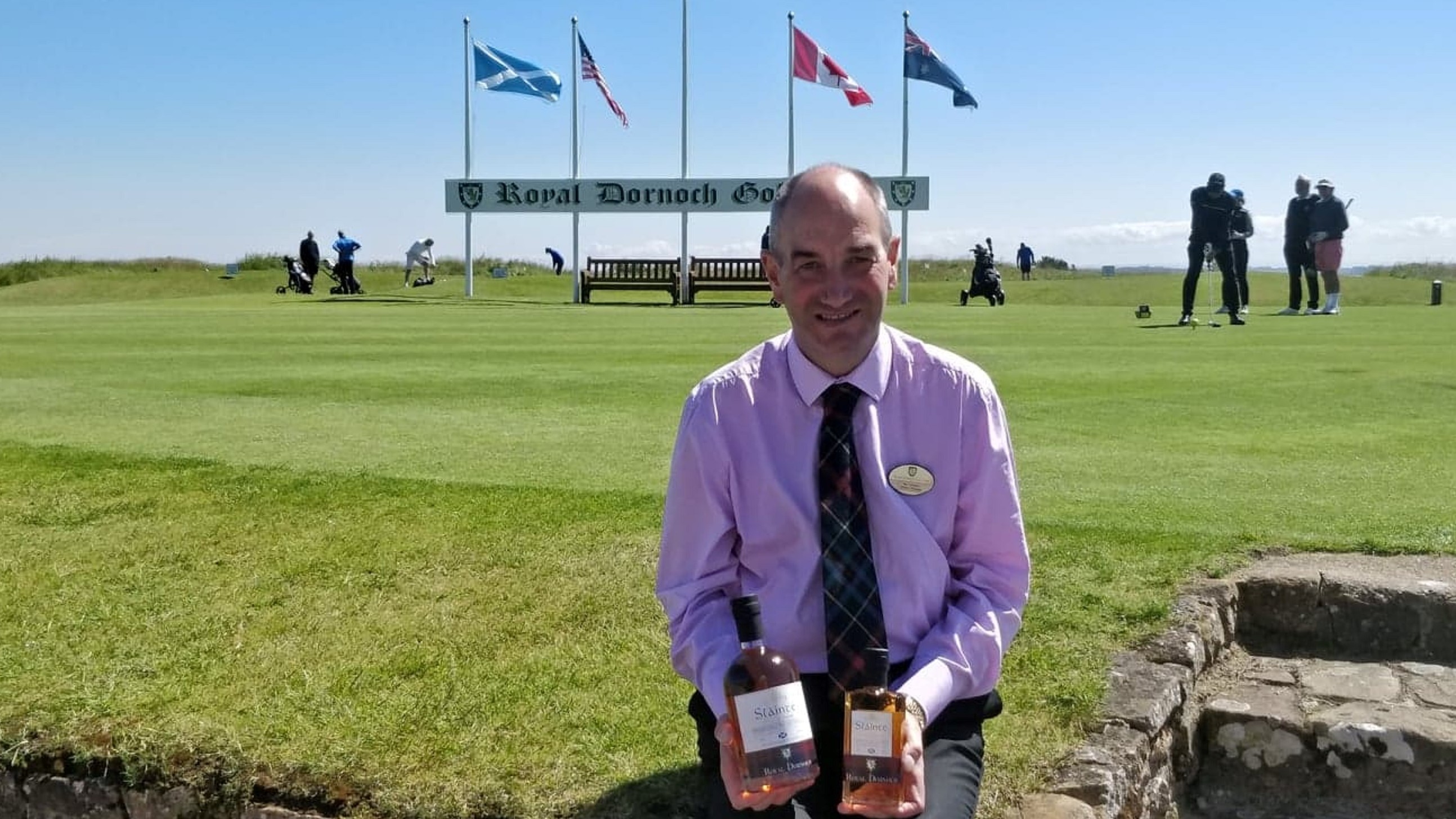 Neil Hampton, the club’s general manager, pictured with the new single malt whisky