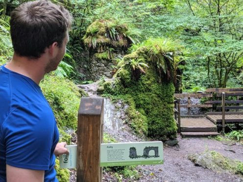 Reelig Glen, where 10 new signposts have been installed