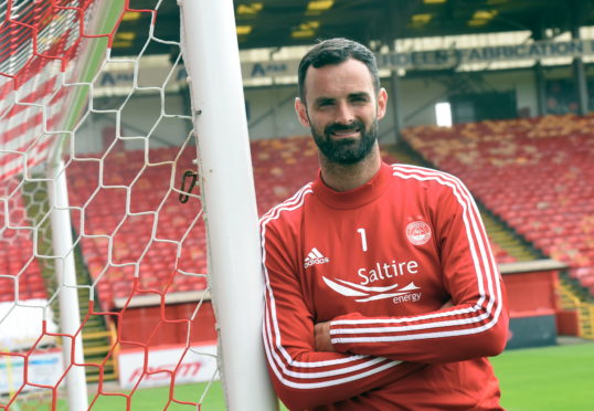 Aberdeen goalkeeper Joe Lewis.