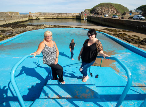 Donna Coull (Fundraiser), Lillian Urquhart (fundraiser),Kirsty Farquhart (Pool Maintenance).