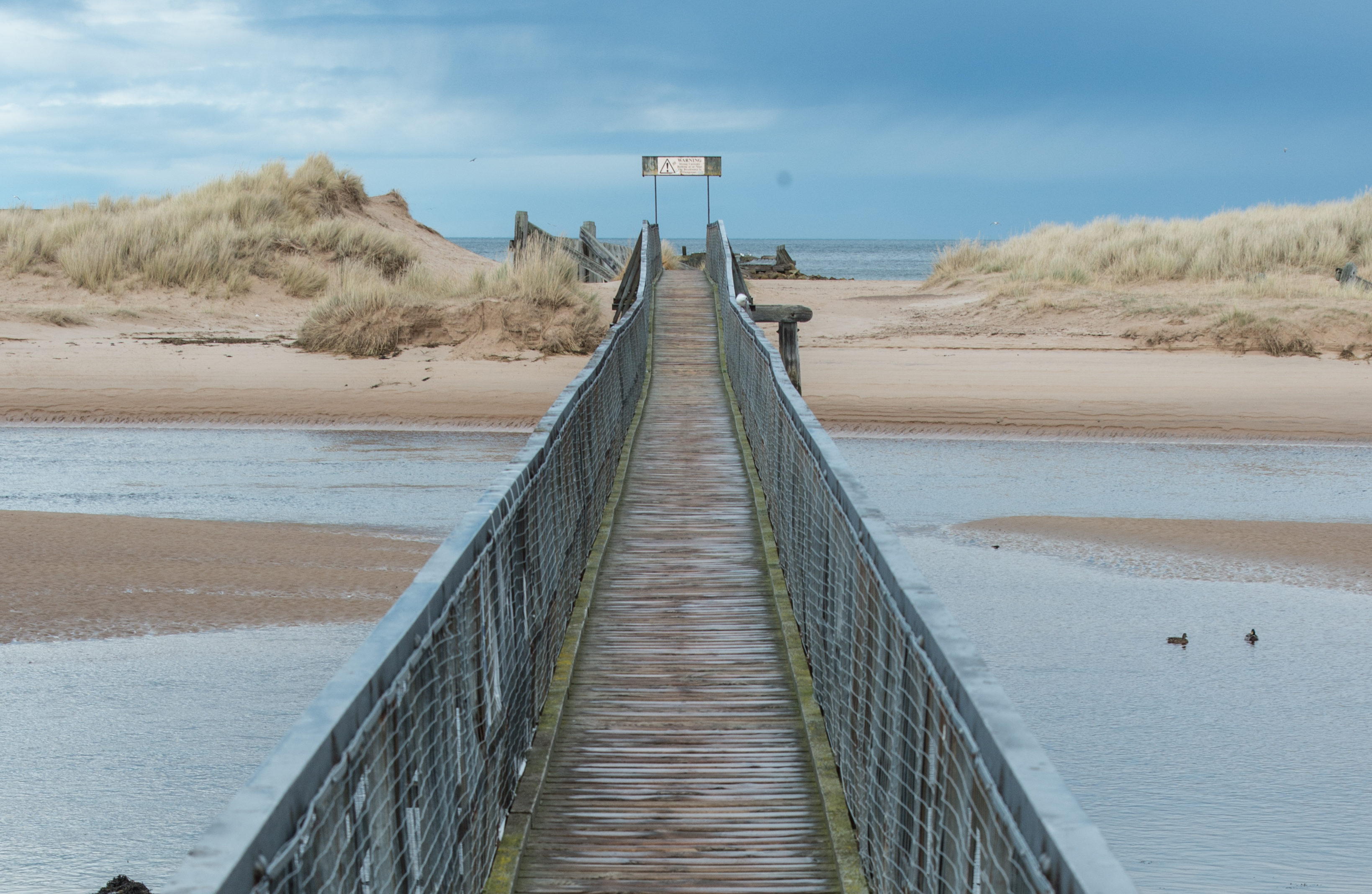 Lossiemouth Bridge at East Beach. Picture by Jason Hedges.